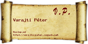 Varajti Péter névjegykártya